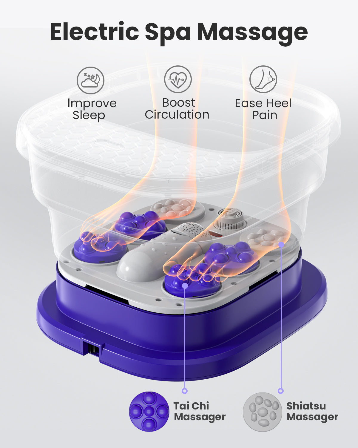 Foot Spa Bath with Heat & Massager