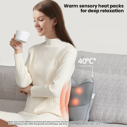 Electric Shiatsu Neck and Back Massager for Pain Relief - Cordless Shoulder & Neck Massager