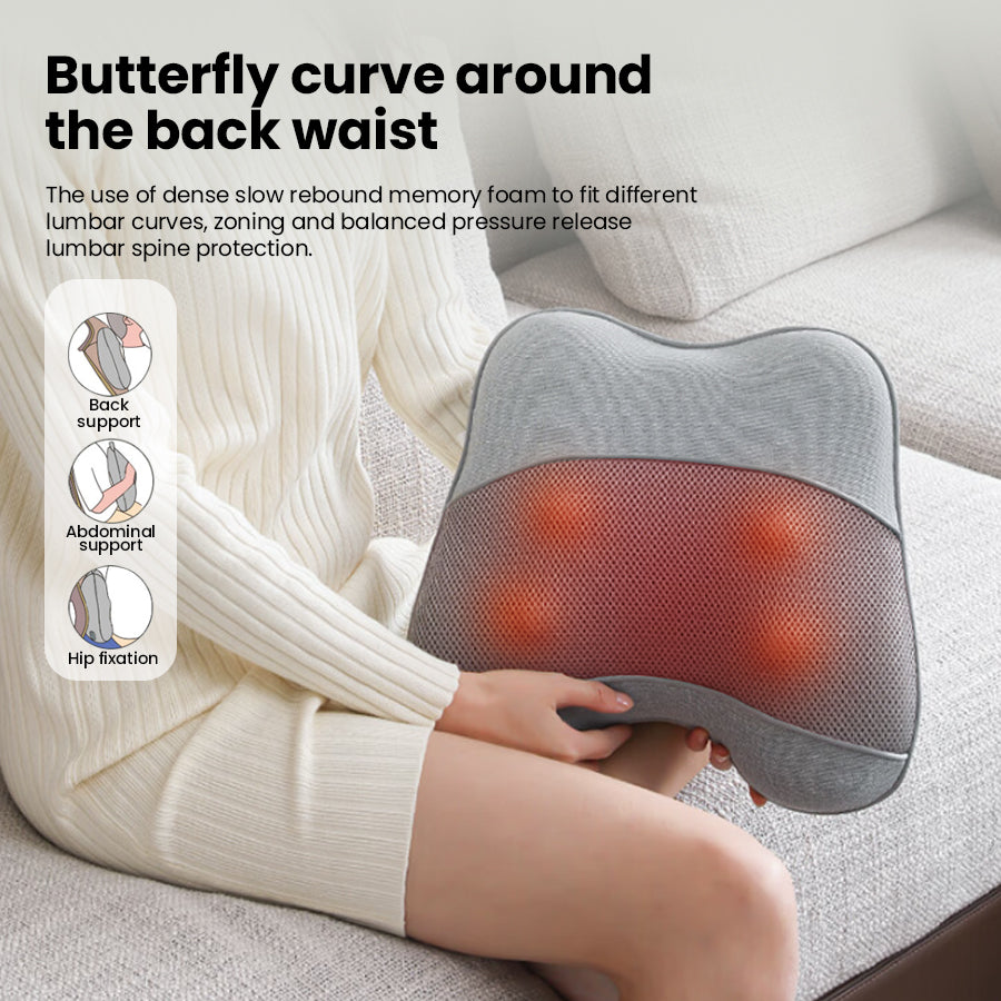 Electric Shiatsu Neck and Back Massager for Pain Relief - Cordless Shoulder & Neck Massager