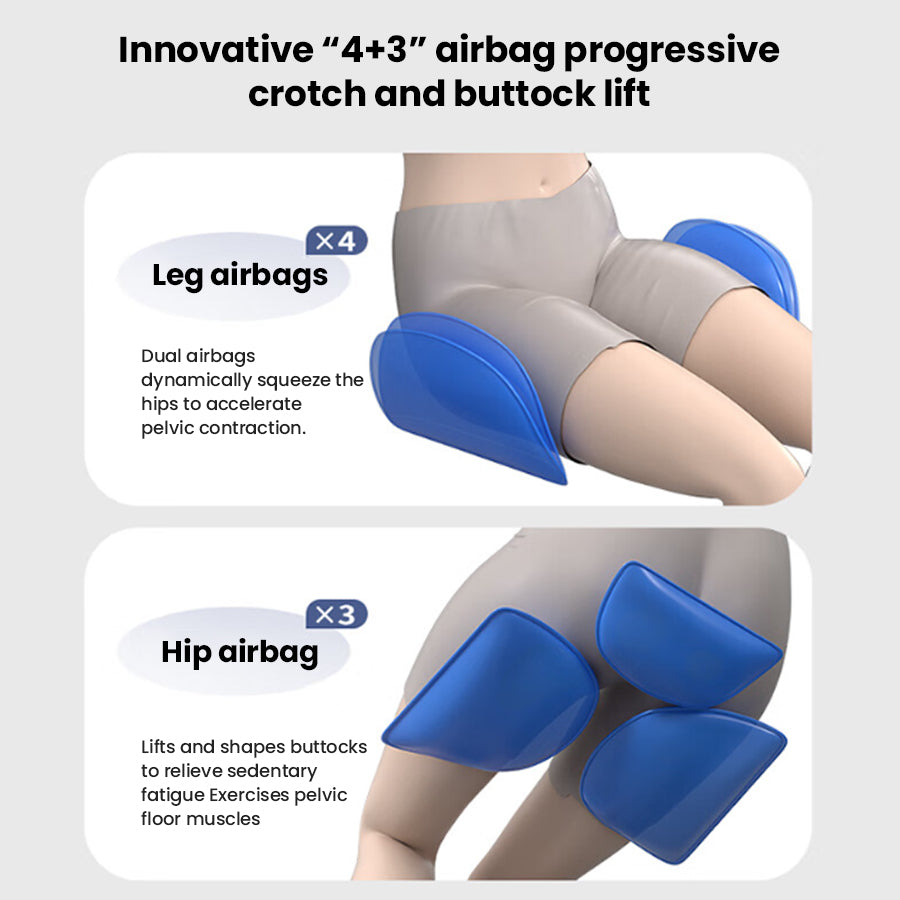 Lower Back Acupressure Massager, Lumbar Hip Rolling Massage Seat Cushion with Heat