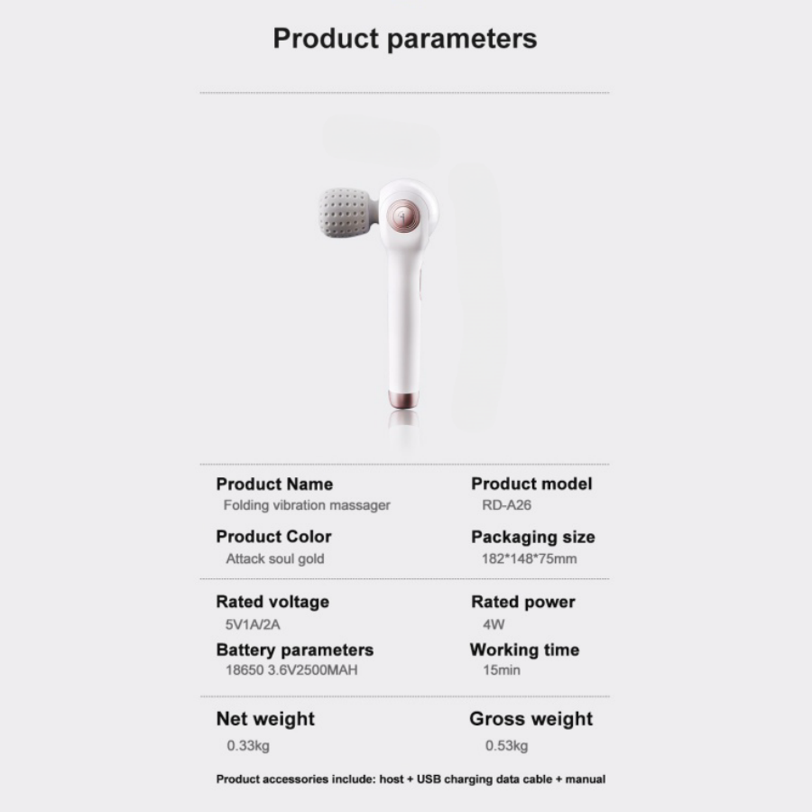 Wireless handheld massager