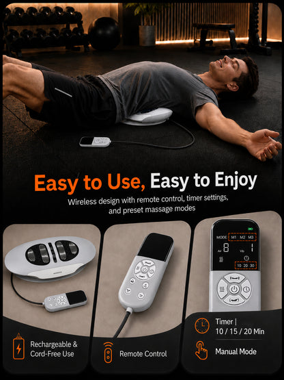 Multifunctional Electric Lumbar Support Massager for Lower Back with Airbag