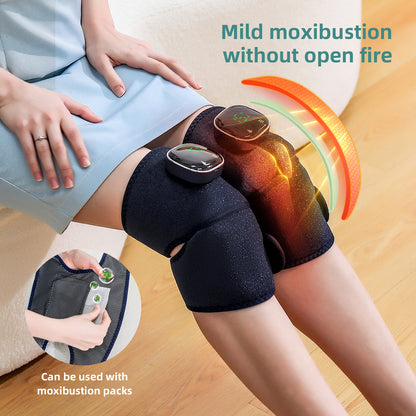 Cordless Knee Massager with Heat Vibration for Pain Relief