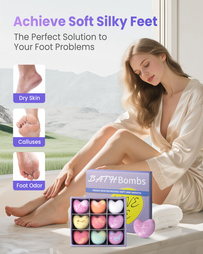 Foot Bath Bombs Large Size 9 Scents