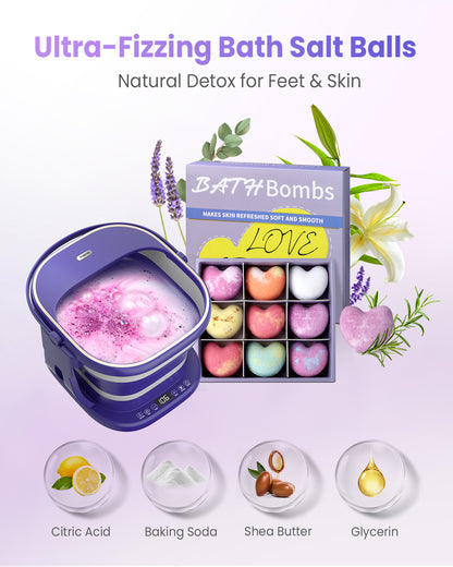Foot Bath Bombs Large Size 9 Scents