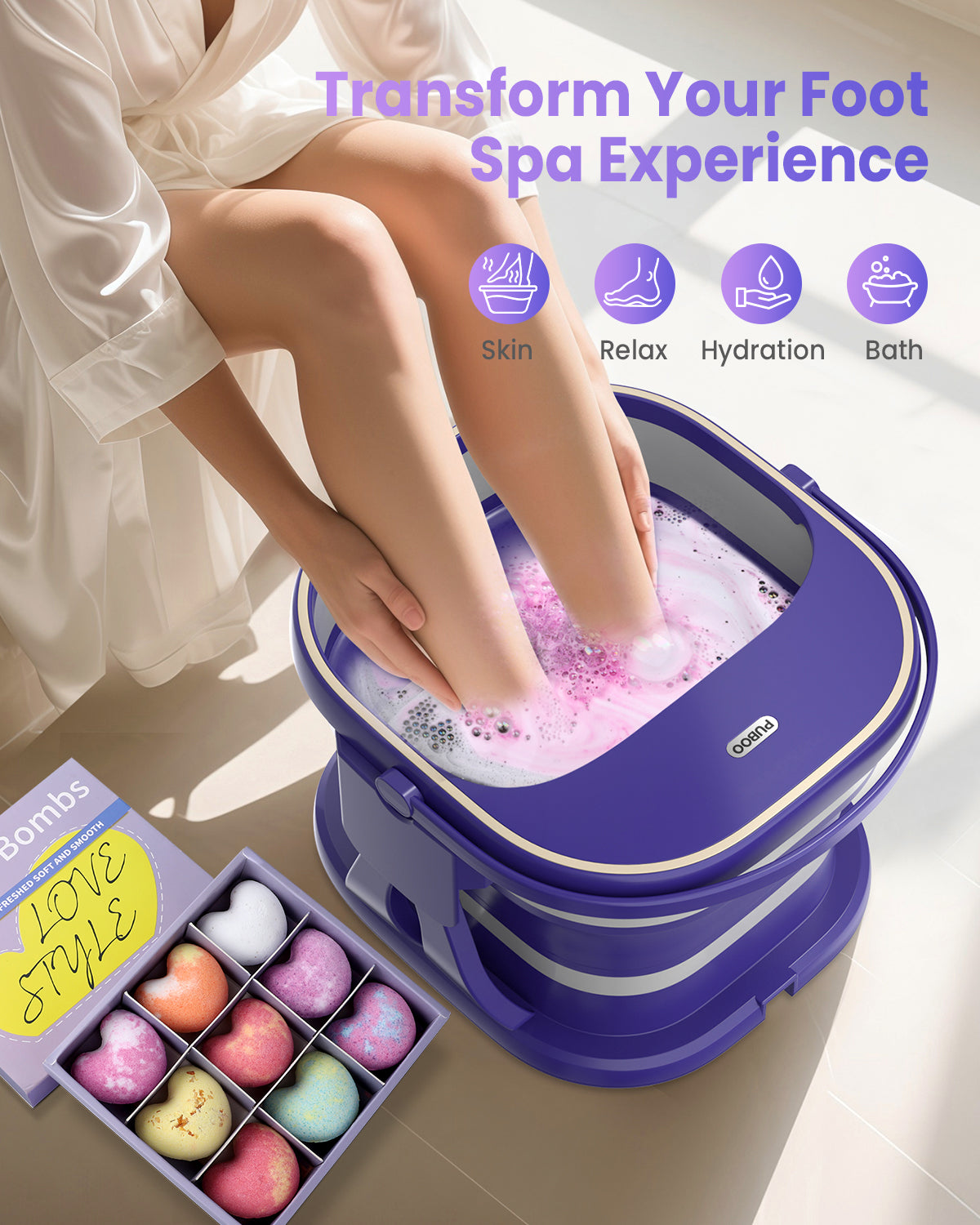 Foot Bath Bombs Large Size 9 Scents