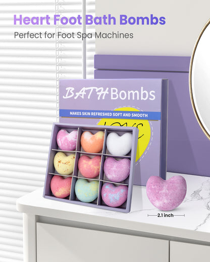 Foot Bath Bombs Large Size 9 Scents
