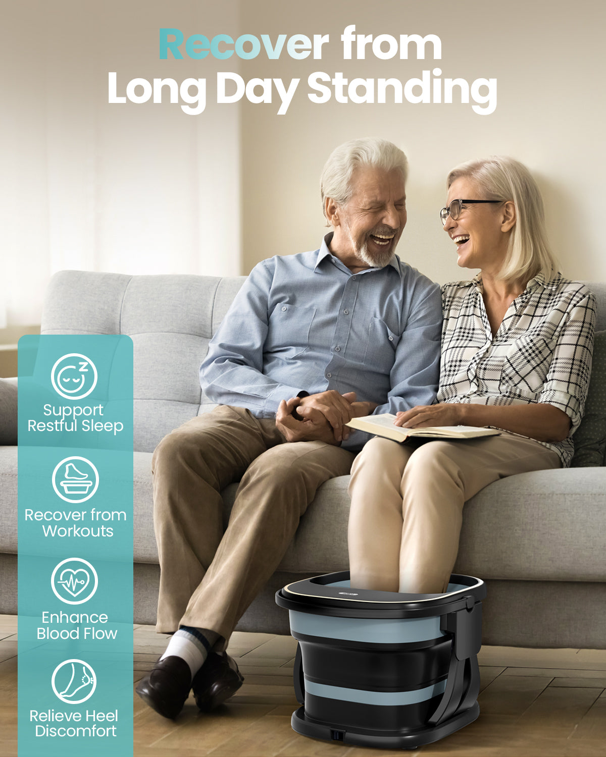 Foot Spa Bath with Heat & Massager