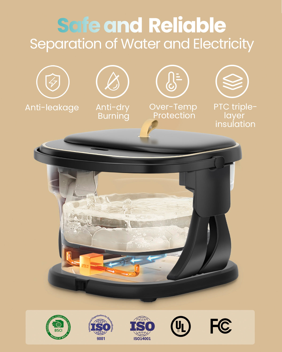 Foot Spa Bath with Heat & Massager