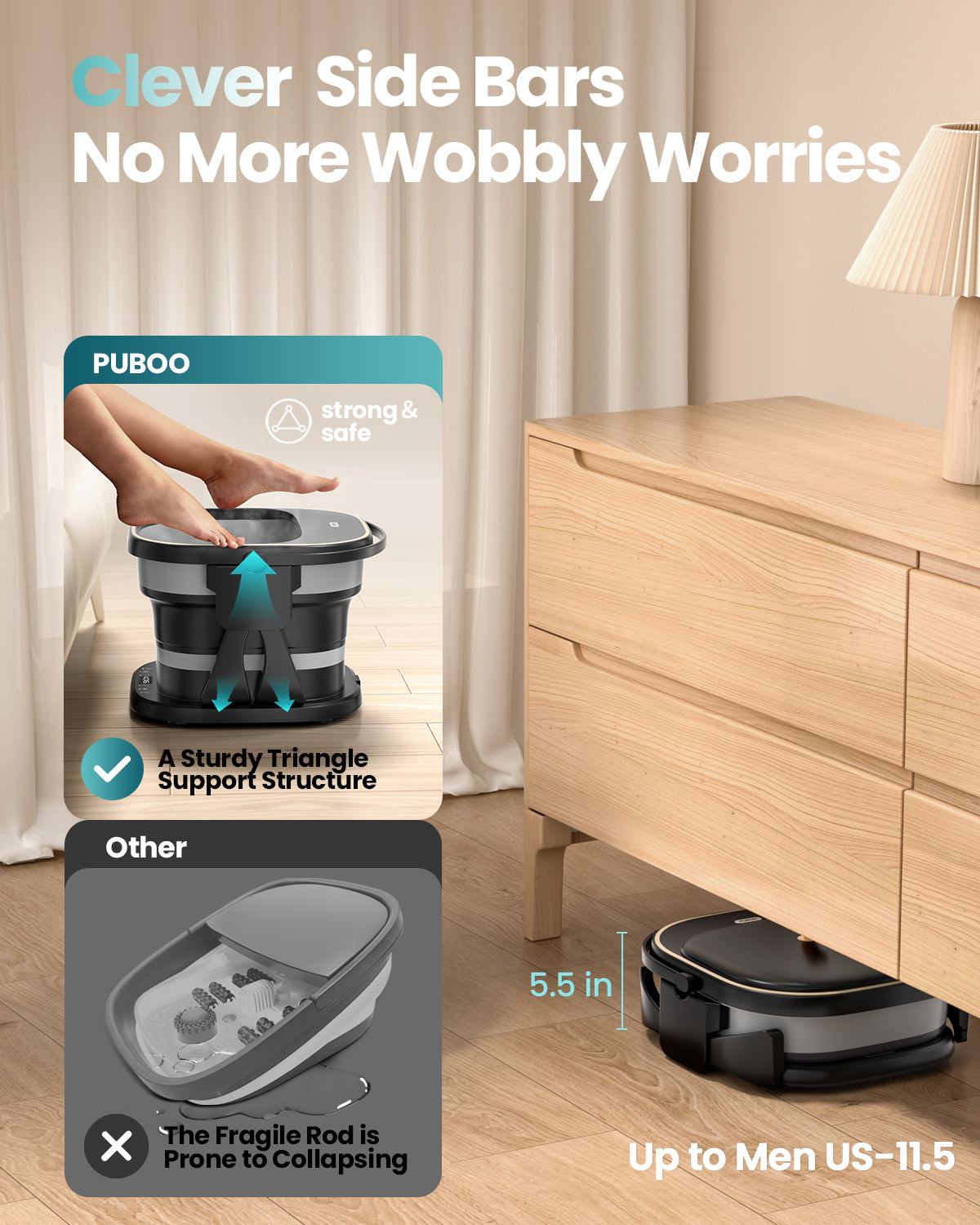 Foot Spa Bath with Heat & Massager