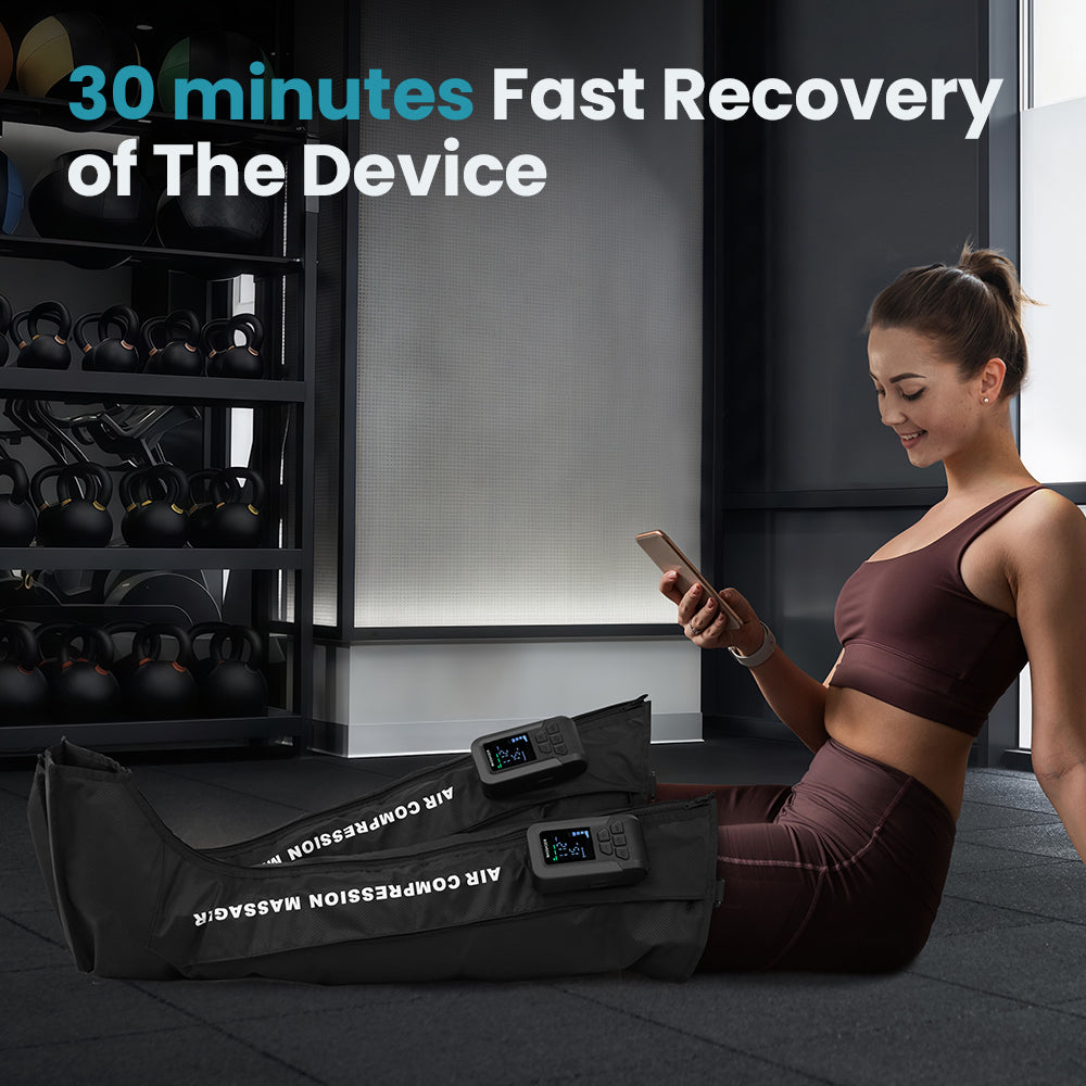 Professional Cordless Rechargeable Air Compression Leg Recovery System