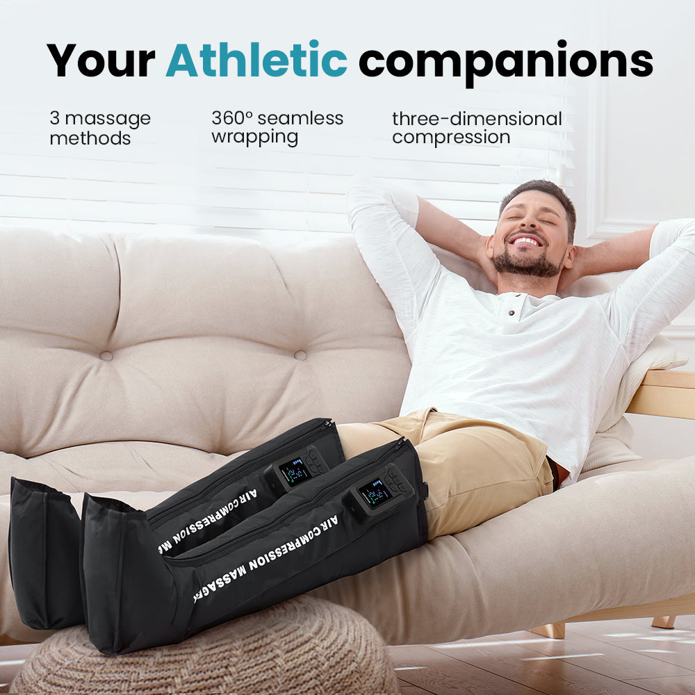 Professional Cordless Rechargeable Air Compression Leg Recovery System