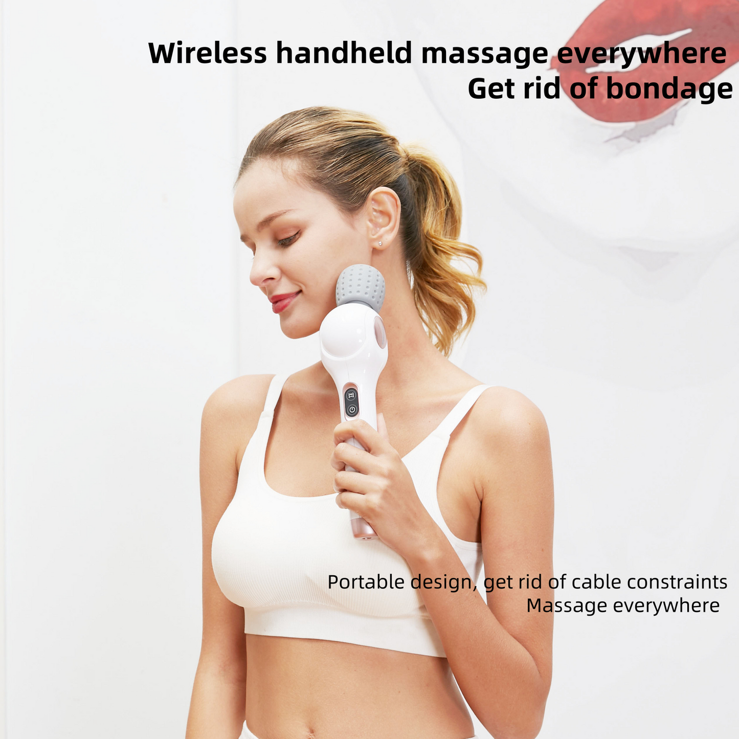 Wireless handheld massager